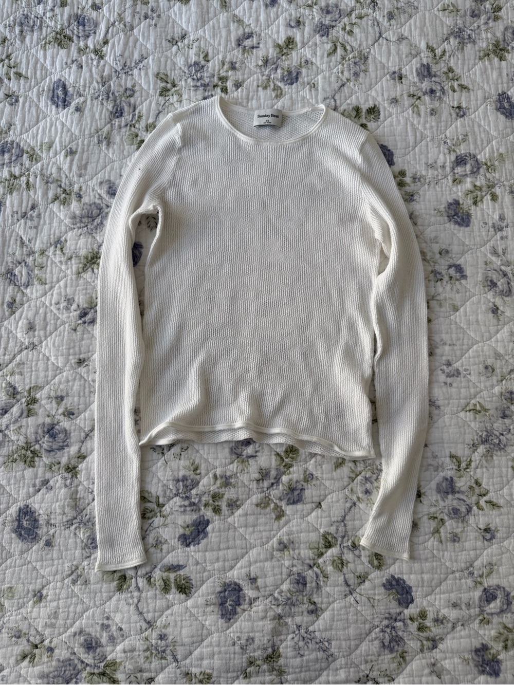 Sunday Best Stretchy Net Long Sleeve Top
